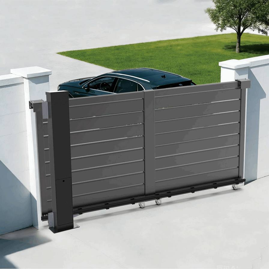 In-Post Automatic Sliding Gate Motor with Infrared Safety Sensors – Premium Electric Gate Opener System with Obstacle Detection for Residential Security
