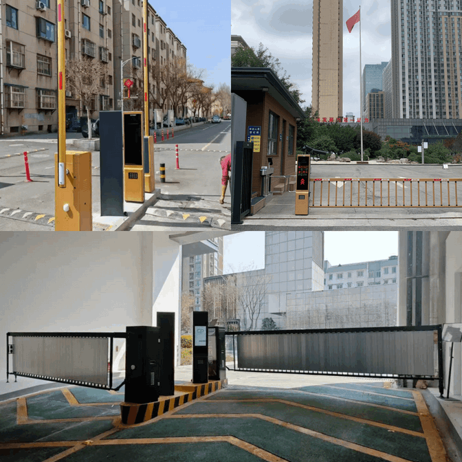 Maximum Performance RFID Portal Barrier Gate with Straight Steel Arm - Smart Long-Range Contactless Vehicle Access Control & Boom Gate System