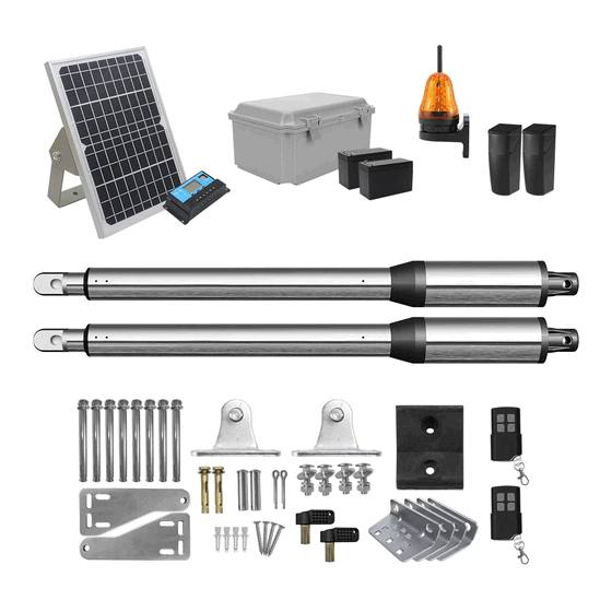 24VDC Heavy-Duty Automatic Double Swing Gate Opener Kit – Dual Arm Electric Gate Motor System for Residential and Commercial Perimeter Security