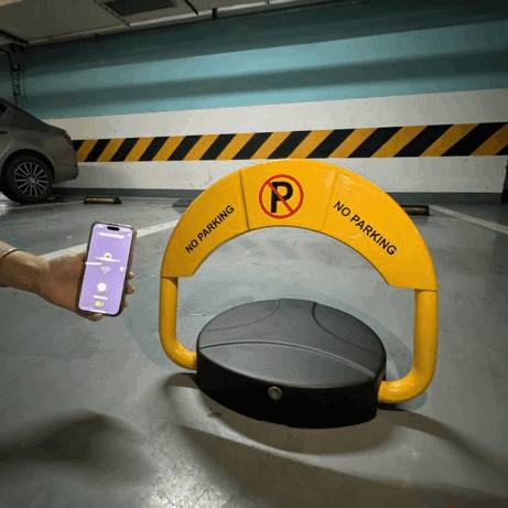 Heavy-Duty Bluetooth Automatic Smart Parking Space Barrier Lock – Mobile App Controlled Vehicle Access Parking Lock System