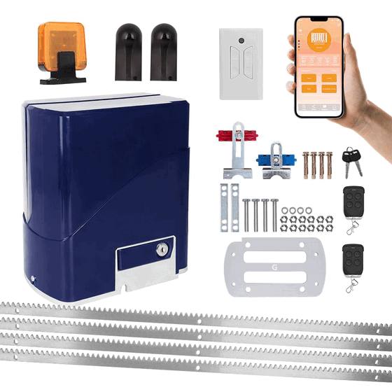 800kg Heavy-Duty Industrial-Grade Automatic Sliding Gate Motor Kit – Electric Sliding Gate Opener with Wireless Remote Control System for Perimeter Access Control