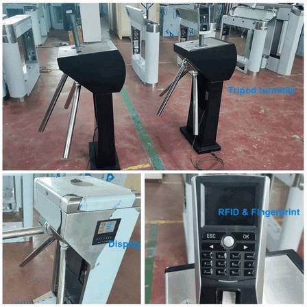 Biometric Face Recognition Automatic Tripod Turnstile Gate for Gyms and Fitness Centers – Advanced Member Access Control System