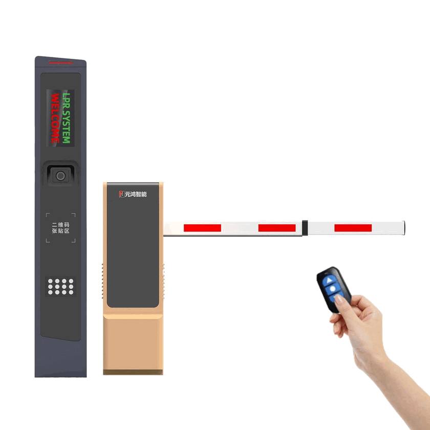 AC DC Motor Barrier Gate for Automated Unattended Parking Structure - Smart Dual-Power Vehicle Access Control & Boom Gate System