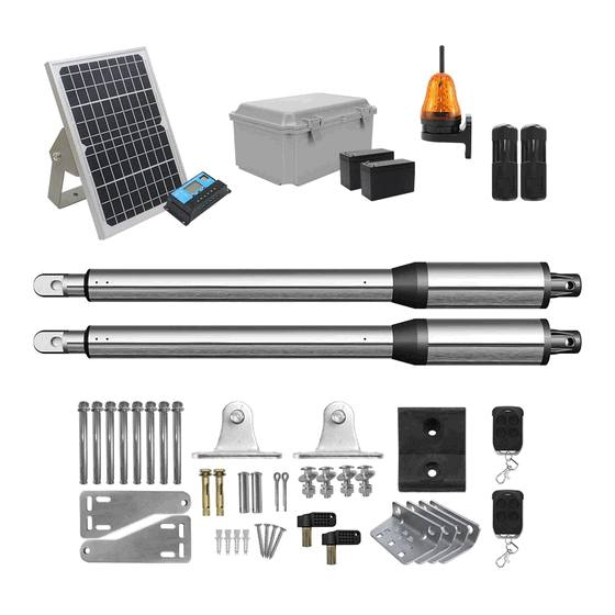 24VDC Heavy-Duty Automatic Double Swing Gate Opener Kit – Dual Arm Electric Gate Motor System for Residential and Commercial Perimeter Security