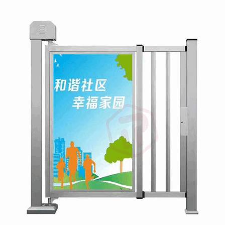 Manual Rotating Advertising Swing Barrier Gate for Retail Malls – Dynamic Branding Display and Pedestrian Access Control System